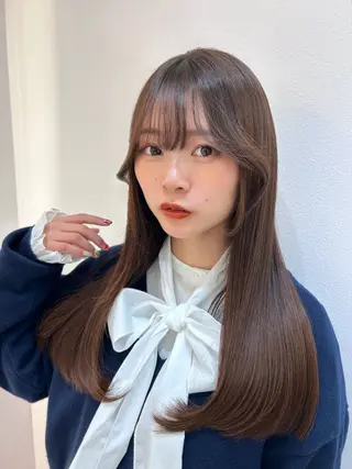 セミロング ボブ/レイヤーボブ/ 髪質改善/梶川 夏季のヘアスタイル