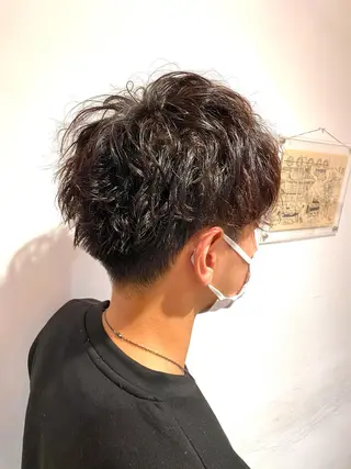 パーマ メンズ わかばやし ゆうこのヘアスタイル