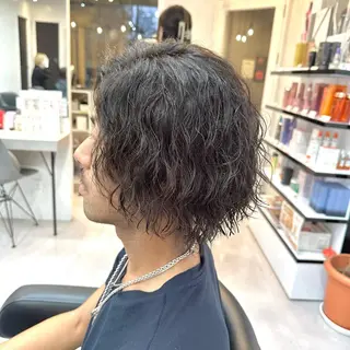 ショート 髪質改善× ハイライト溝江のヘアスタイル