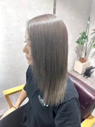 セミロング カラー vifkrone所属・心斎橋ダブルカラー ⭐️カラー　タカヤマのヘアスタイル