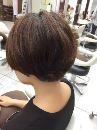 ショート パーマ 岩崎 裕司のヘアスタイル