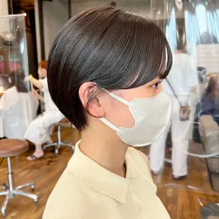 ショート aiko【艶カラー ・ミニモ年内で終了】のヘアスタイル