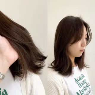 ミディアム カラー ミタニ/髪質改善 /レイヤーカットのヘアスタイル