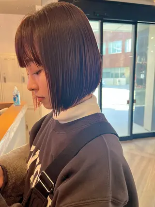 ショート カラー 韓国ヘア🇰🇷 YUKINAのヘアスタイル