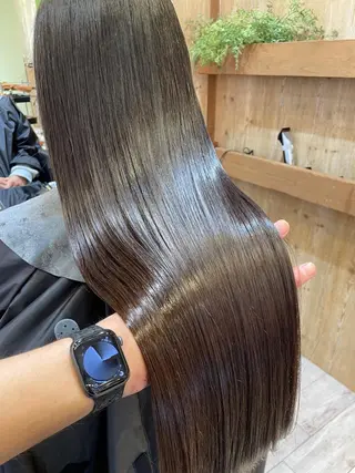 ロング 縮毛矯正/髪質改善 主税巧一のヘアスタイル