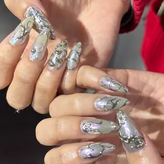 ミディアム 小川 柚香のネイルデザイン