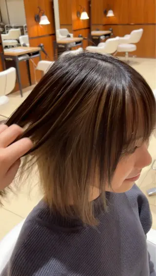 カラー Trace st半田所属・田中 梨鈴のヘアスタイル