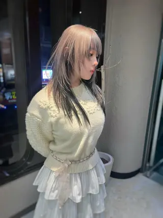 ミディアム カラー 💖艶髪ブリーチ髪質 改善💖ケンシンのヘアスタイル