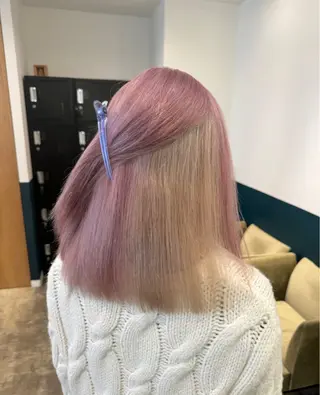 セミロング カラー 聖斗 /ハイトーン/パーマのヘアスタイル