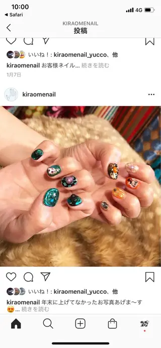 ネイル kirakira omemeのネイルデザイン