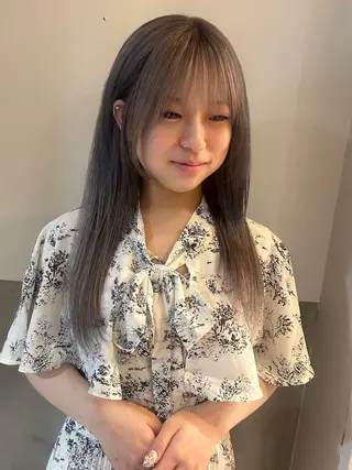 セミロング やまだ とものヘアスタイル