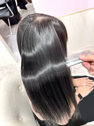 ロング 韓国/縮毛矯正/ カンタのヘアスタイル