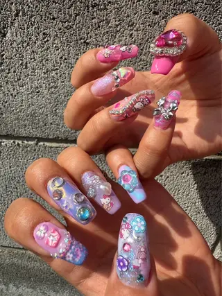 ネイル 福の爪 🍒福山千晴のネイルデザイン