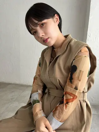 ショート カラー ヘアアレンジ 🌿ニュアンスパーマ /ショート淳平のヘアスタイル