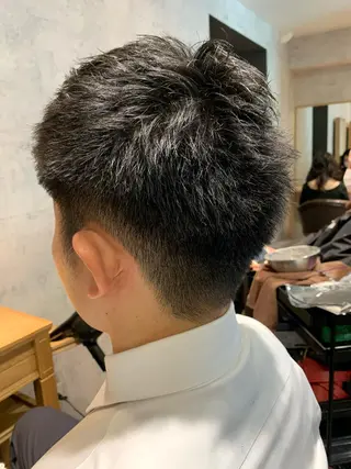 メンズ 中川歩 髪質改善 ツヤカラー【横浜】のヘアスタイル