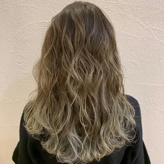 ロング カラー 加藤 雄大のヘアスタイル