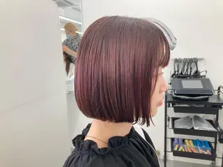 ミディアム カラー 長谷川 未來のヘアスタイル