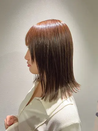 セミロング 空 龍之介　カラー 特化/髪質改善/韓国のヘアスタイル