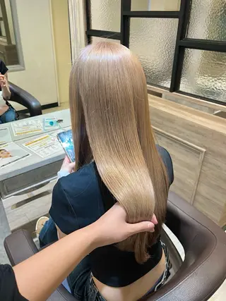 ロング カラー インナー/オリーブ/ ハイライト/渚沙🔗のヘアスタイル