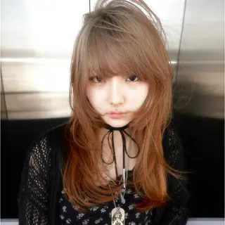 ロング カラー bloc japon所属・ﾌﾞﾚｲｽﾞ˚✧₊⁎ ﾚｲﾔｰToriのヘアスタイル