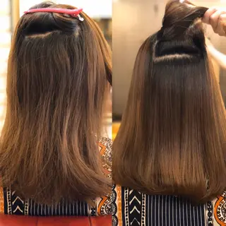 セミロング 口コミ評価4.9⭐︎ カワナベ　マサシのヘアスタイル