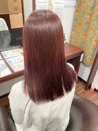セミロング TELA HAIR 研究学園所属・TELA HAIR 大倉　曜のヘアスタイル