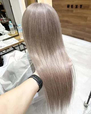 ロング カラー KEISUKE/ ブリーチ🧡エクステのヘアスタイル