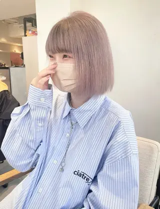 ショート カラー 💚ブリーチカラー 指名🥇💚ユウスケのヘアスタイル
