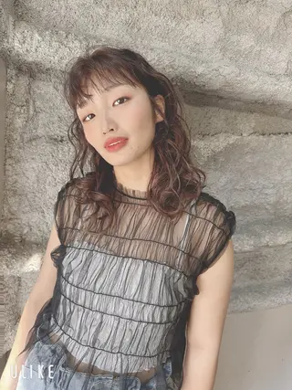 セミロング 横松 ゆかりのヘアスタイル