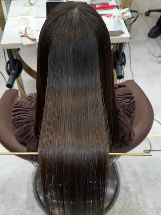 ロング 地毛風縮毛矯正 ☘️松井　傑のヘアスタイル
