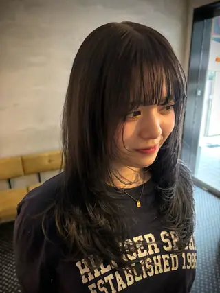 ロング カラー ヘアアレンジ marino マリノのヘアスタイル