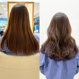 ミディアム カラー ミタニ/髪質改善 /レイヤーカットのヘアスタイル