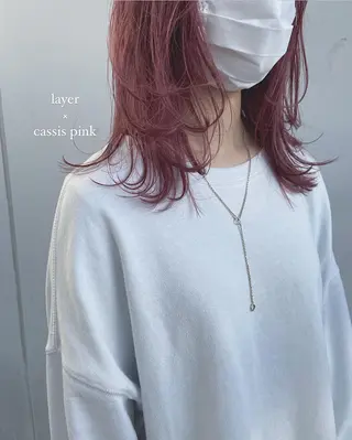 セミロング 小田 莉加子のヘアスタイル