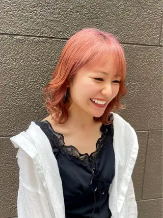 ショート カラー ヘアアレンジ ブリーチなし/ レイヤー🌿runaのヘアスタイル