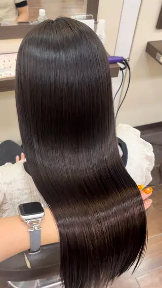 ロング カラー ボブ/暖色カラー コウボヒカルのヘアスタイル