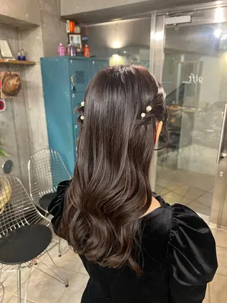 ロング 土田かほ/本日🈳 透明感カラー🍃のヘアスタイル