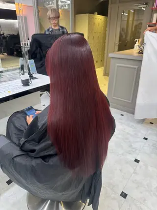 ロング 韓国ガーリー🤍暖 色カラー🤍misaのヘアスタイル
