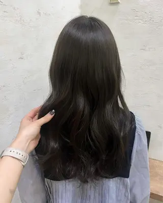 ロング カラー 杉田 涼のヘアスタイル