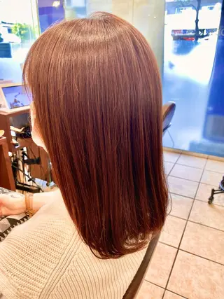 ミディアム 髪質改善/艶髪 ミトモリシュウトのヘアスタイル