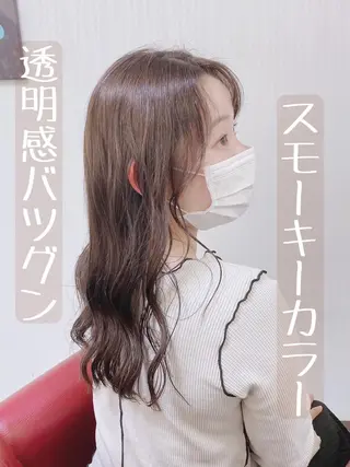 セミロング カラー YURI ✨のヘアスタイル