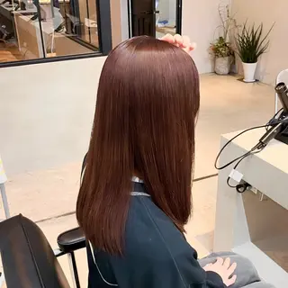 セミロング ☘️艶カラー➕ レイヤー maya☘のヘアスタイル