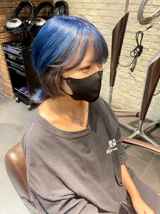 ショート ブリーチ＆縮毛矯正 🧸tomoki🧸のヘアスタイル