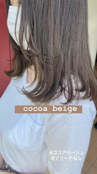 ミディアム カラー せこぐち まいのヘアスタイル