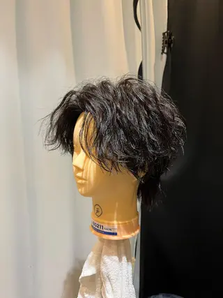 ミディアム パーマ メンズ ulQua 戸田のヘアスタイル