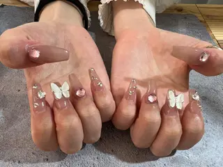 ロング ネイル Nail&Eye lashレクランのネイルデザイン