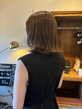 ミディアム カラー Chiho / 梅田 / ボブ/ パーマのヘアスタイル