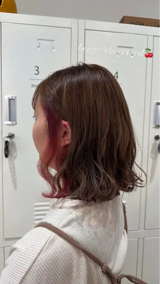 ミディアム カラー Ayaka ‪✂︎‬のヘアスタイル
