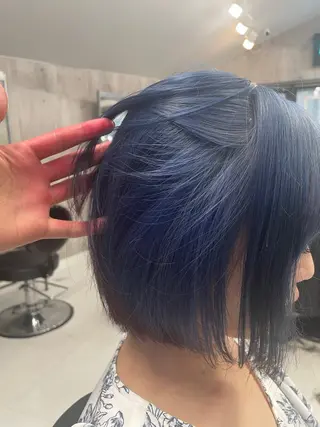 ミディアム カラー パーマ ヘアアレンジ メンズ キッズ レイヤーの魔術師 𓍼takumi𓍼のヘアスタイル