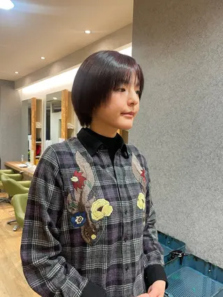 ショート カラー 髪質改善/Bloss om🌷高橋沙衣のヘアスタイル