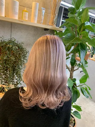 ミディアム カラー 天野 開のヘアスタイル